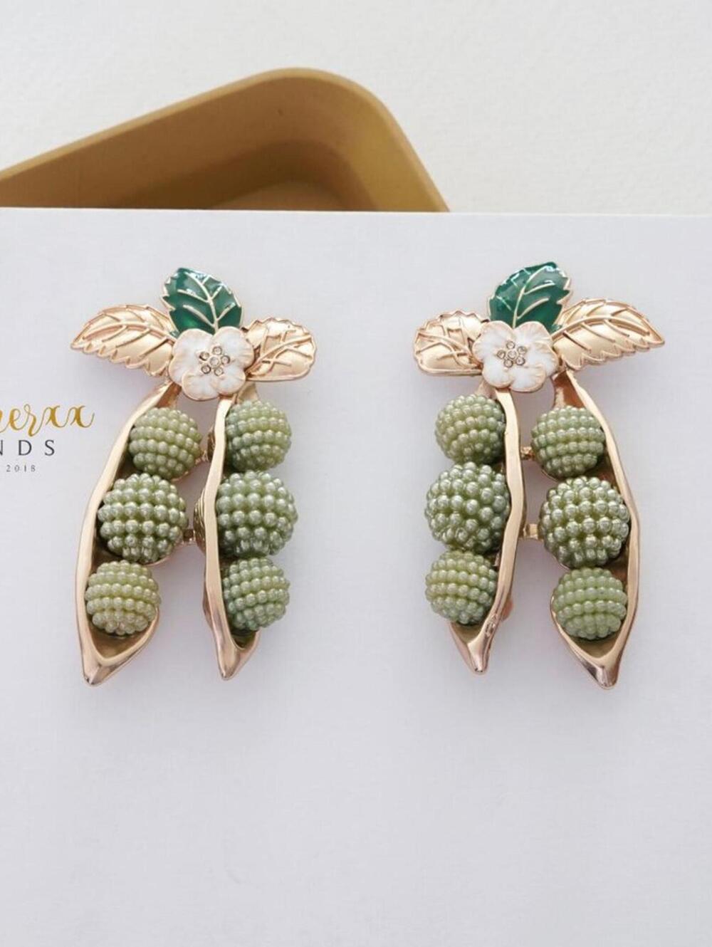 & Other Stories Peapod Statement Earrings